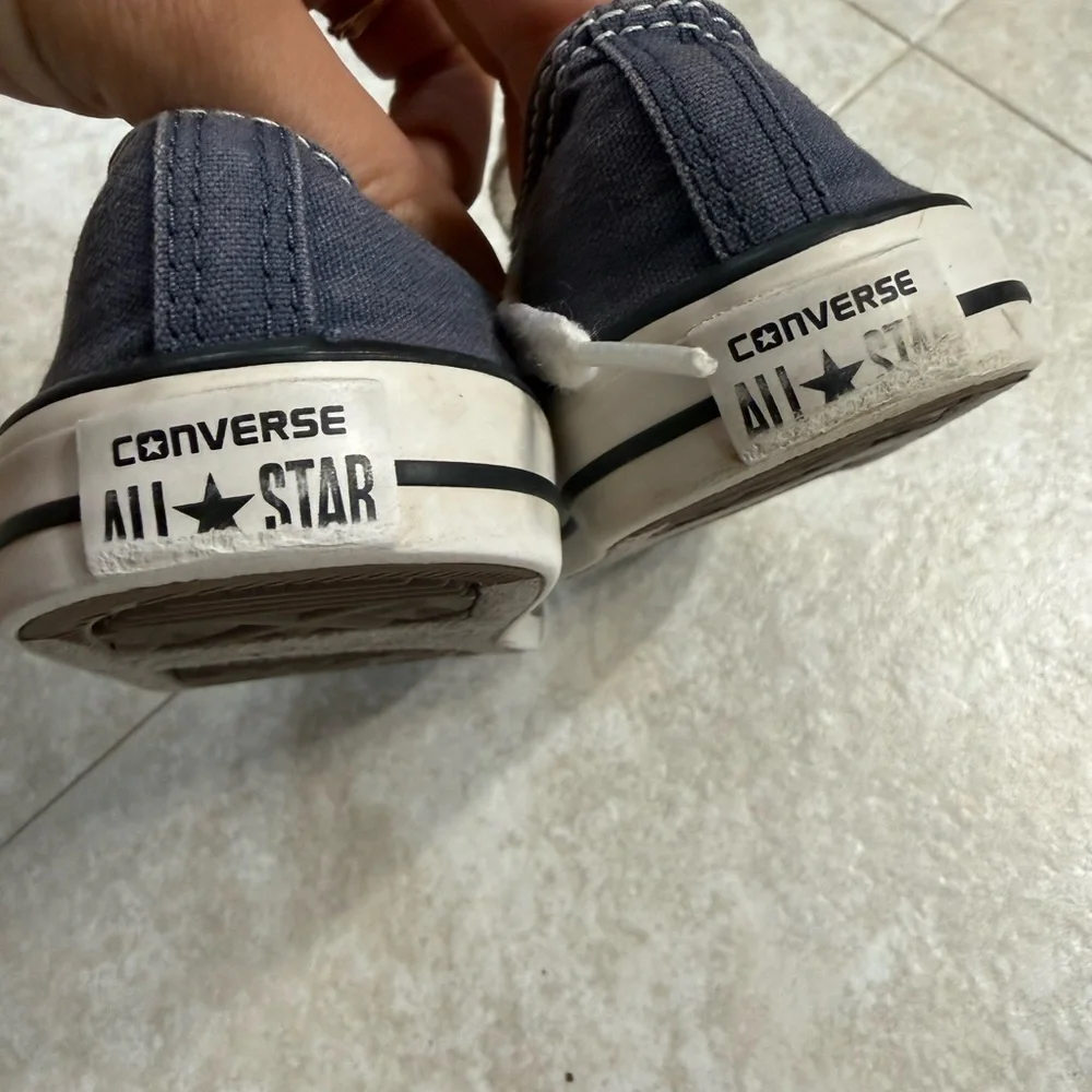 Converse Kids Canvas Low-Top Sneakers - Navy & White